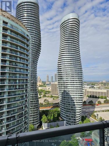 2207 - 90 Absolute Avenue, Mississauga, ON - Outdoor With Balcony With Facade