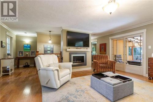 90 Bonaventure St, Dieppe, NB - Indoor Photo Showing Living Room With Fireplace