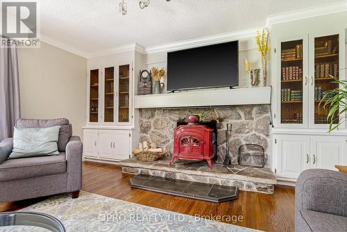 19997 Willoughby Road, Caledon (Alton), ON - Indoor Photo Showing Living Room With Fireplace