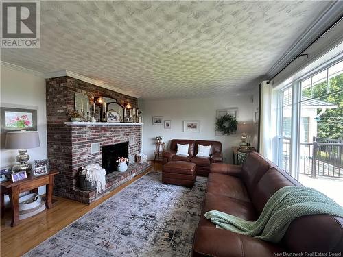 2630 103 Route, Somerville, NB - Indoor Photo Showing Living Room With Fireplace