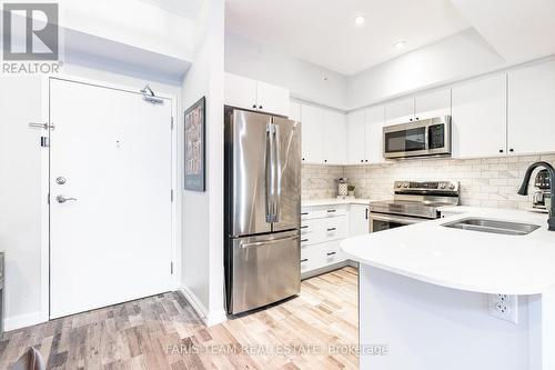 603 - 302 Essa Road, Barrie, ON - Indoor Photo Showing Kitchen With Double Sink With Upgraded Kitchen