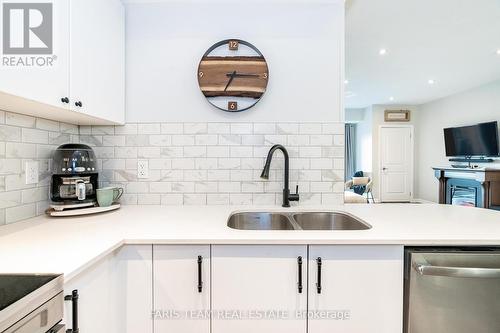 603 - 302 Essa Road, Barrie, ON - Indoor Photo Showing Kitchen With Double Sink