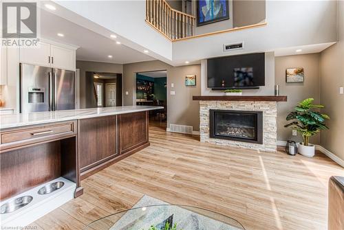 38 Windward Place, Kitchener, ON - Indoor Photo Showing Living Room With Fireplace