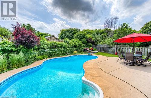 38 Windward Place, Kitchener, ON - Outdoor With In Ground Pool With Deck Patio Veranda With Backyard