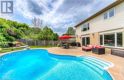 38 Windward Place, Kitchener, ON - Outdoor With In Ground Pool With Deck Patio Veranda With Backyard