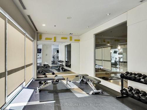 2005-80 Western Battery Rd, Toronto, ON - Indoor Photo Showing Gym Room