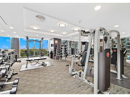 1603-223 Webb Dr, Mississauga, ON - Indoor Photo Showing Gym Room