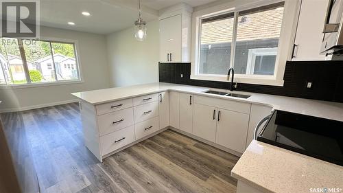 1554 Montague Street, Regina, SK - Indoor Photo Showing Kitchen With Double Sink