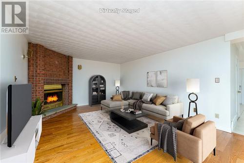 2157 Muriel Crescent, Sudbury, ON - Indoor Photo Showing Living Room With Fireplace