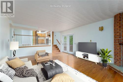 2157 Muriel Crescent, Sudbury, ON - Indoor Photo Showing Living Room With Fireplace