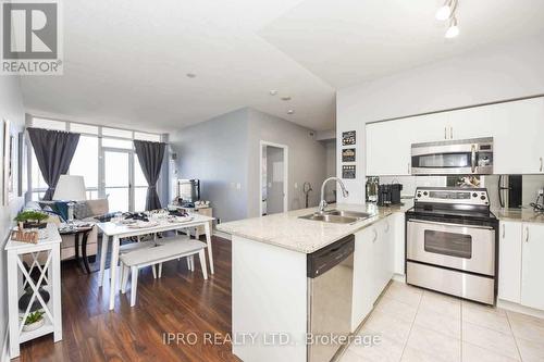 2206 - 388 Prince Of Wales Drive, Mississauga, ON - Indoor Photo Showing Kitchen With Double Sink