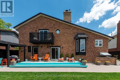 669 Upper Queen Street, London, ON - Outdoor With In Ground Pool With Exterior