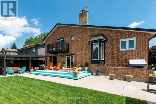 669 Upper Queen Street, London, ON - Outdoor With In Ground Pool With Exterior