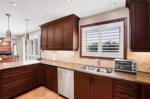 70 Monte Drive, Hamilton, ON - Indoor Photo Showing Kitchen With Double Sink