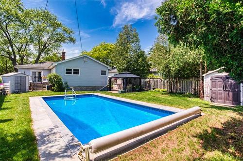 475 Mayzel Road, Burlington, ON - Outdoor With In Ground Pool With Backyard