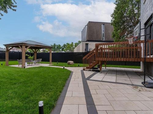 Backyard - 7 Rue Mercier, Dollard-Des-Ormeaux, QC - Outdoor With Deck Patio Veranda