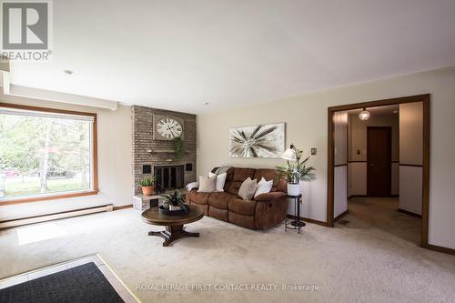 1417 Gill Road, Springwater (Midhurst), ON - Indoor Photo Showing Living Room With Fireplace