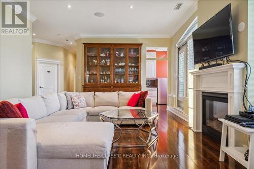 503 - 3 Dayspring Circle, Brampton, ON - Indoor Photo Showing Living Room With Fireplace