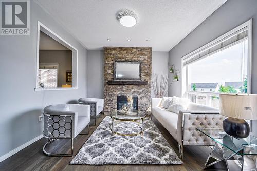 1716 Arborwood Drive, Oshawa, ON - Indoor Photo Showing Living Room With Fireplace