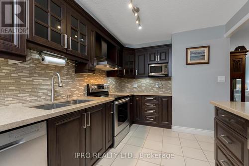 219 - 50 Mississauga Valley Boulevard, Mississauga, ON - Indoor Photo Showing Kitchen With Double Sink With Upgraded Kitchen