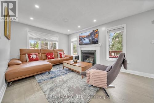 2 Country Lane, Barrie (Painswick South), ON - Indoor Photo Showing Living Room With Fireplace