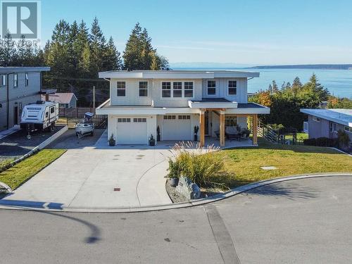 3551 Selkirk Ave, Powell River, BC - Outdoor With Body Of Water With Deck Patio Veranda With Facade