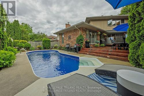 51 Paisley Street, London, ON - Outdoor With In Ground Pool With Deck Patio Veranda