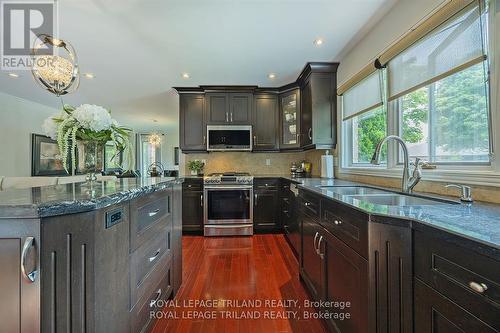 51 Paisley Street, London, ON - Indoor Photo Showing Kitchen With Double Sink With Upgraded Kitchen