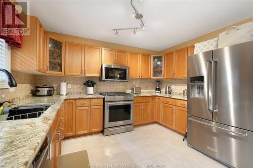 1095 Greenpark Boulevard, Windsor, ON - Indoor Photo Showing Kitchen With Double Sink