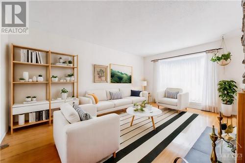 Virtually Staged Living Room - 2702 Traverse Drive, Ottawa, ON - Indoor Photo Showing Living Room