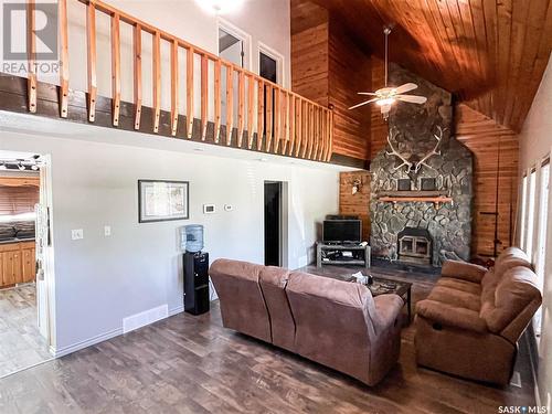 618 4Th Avenue W, Meadow Lake, SK - Indoor Photo Showing Living Room With Fireplace