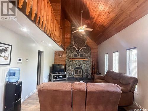 618 4Th Avenue W, Meadow Lake, SK - Indoor Photo Showing Living Room With Fireplace