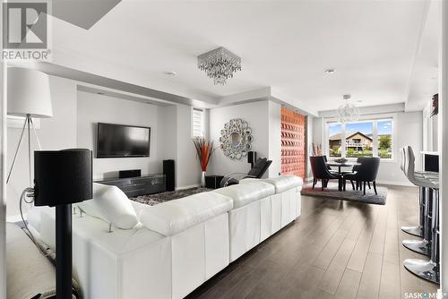 4817 Wright Road, Regina, SK - Indoor Photo Showing Living Room With Fireplace