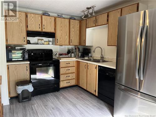 75 Hazelton Road, Doaktown, NB - Indoor Photo Showing Kitchen With Double Sink