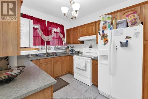 1407 Hall, Windsor, ON - Indoor Photo Showing Kitchen With Double Sink