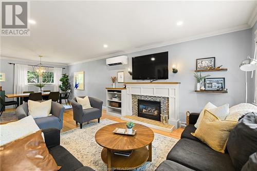 203 Edgett Ave, Moncton, NB - Indoor Photo Showing Living Room With Fireplace