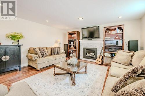 5293 Spruce Avenue, Burlington, ON - Indoor Photo Showing Living Room With Fireplace