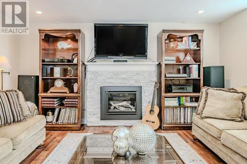 5293 Spruce Avenue, Burlington, ON - Indoor Photo Showing Living Room With Fireplace