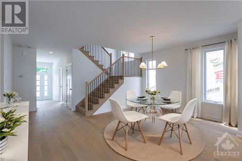 Virtually Staged - 1378 Fribourg Street, Embrun, ON - Indoor Photo Showing Dining Room