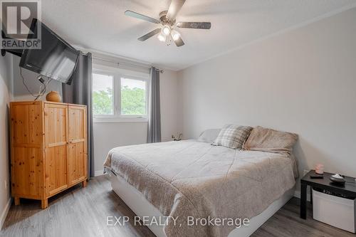 Master bedroom with hard surface floors. - 22 Kristen Court, Middlesex Centre (Kilworth), ON - Indoor Photo Showing Bedroom