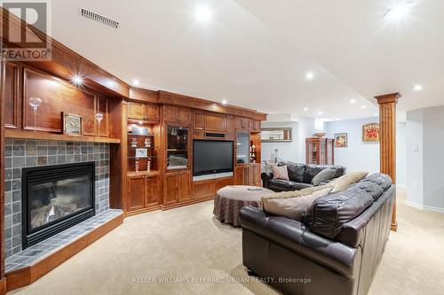 2477 Longridge Crescent, Oakville, ON - Indoor Photo Showing Living Room With Fireplace