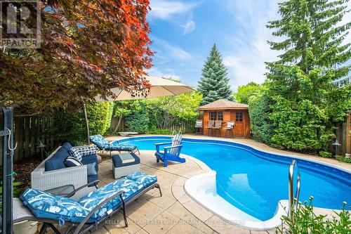 2477 Longridge Crescent, Oakville, ON - Outdoor With In Ground Pool With Deck Patio Veranda With Backyard