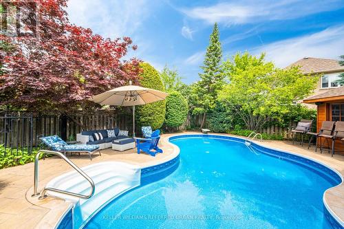 2477 Longridge Crescent, Oakville, ON - Outdoor With In Ground Pool With Deck Patio Veranda With Backyard