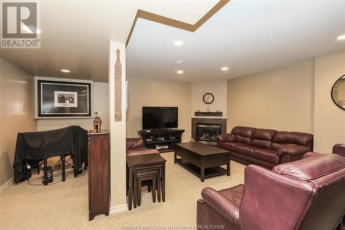 3828 Lounsborough Court, Windsor, ON - Indoor With Fireplace