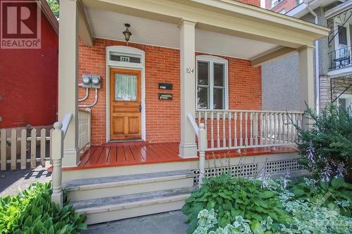 Restored front porch - 124 Stewart Street, Ottawa, ON - Outdoor With Deck Patio Veranda With Exterior