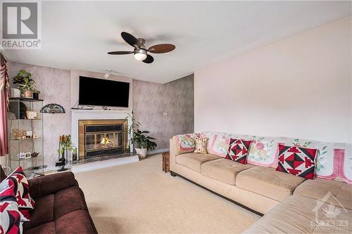 Family Room / Loft - 1090 Karsh Drive, Ottawa, ON - Indoor Photo Showing Living Room With Fireplace