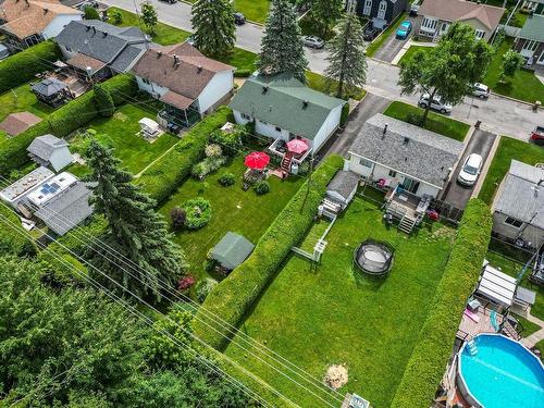 Vue d'ensemble - 3261 Rue Carmina, Laval (Fabreville), QC - Outdoor With Above Ground Pool With View