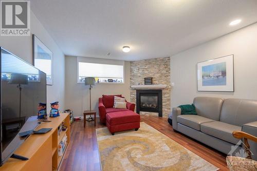 510 Woodchase Street, Ottawa, ON - Indoor Photo Showing Living Room With Fireplace