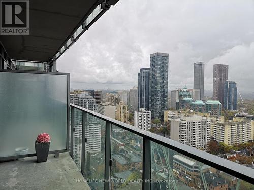 3306 - 50 Wellesley Street E, Toronto, ON - Outdoor With Balcony With View