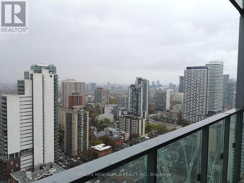 3306 - 50 Wellesley Street E, Toronto, ON - Outdoor With Balcony